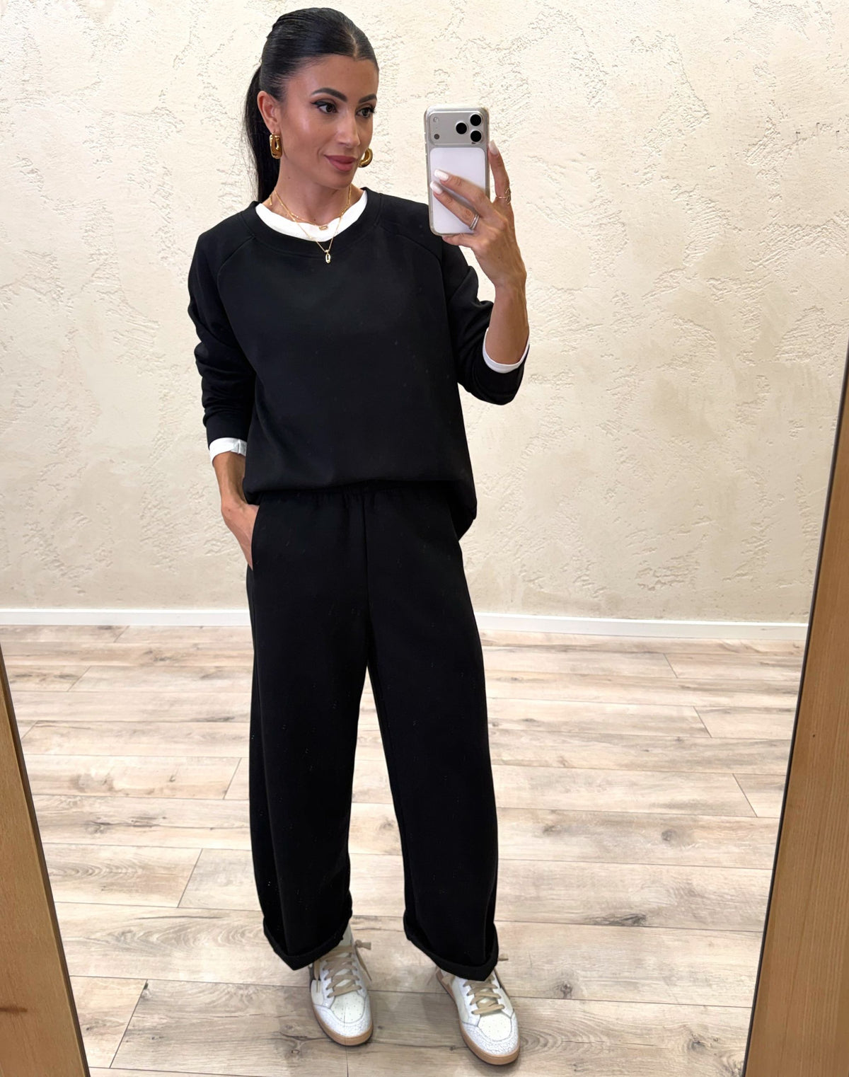 completo coordinato in felpa soft touch