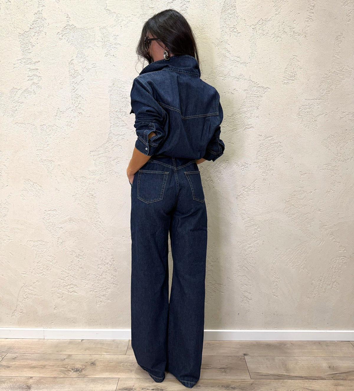 Tuta "Sole" in denim rinse