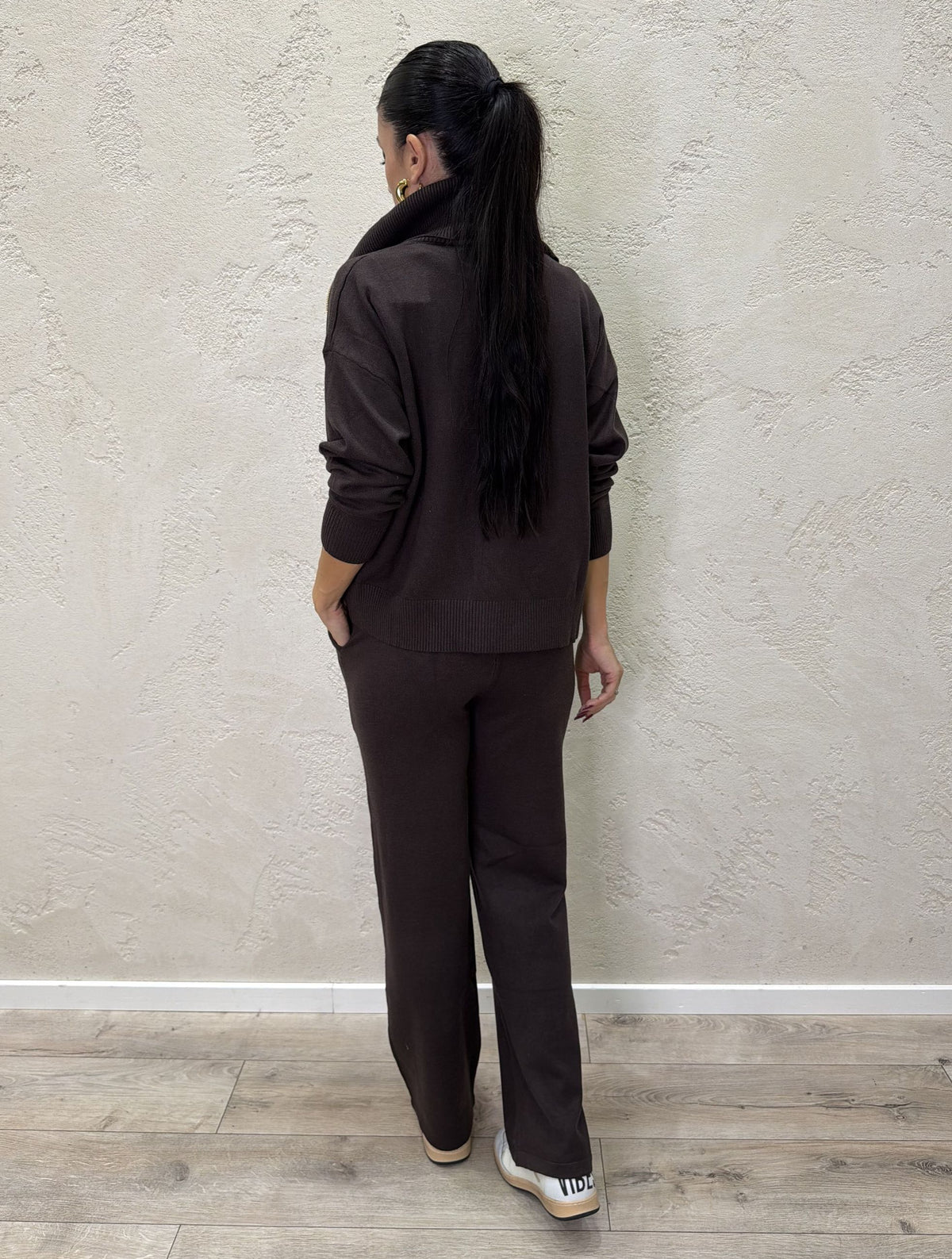 Tuta in maglia "Comfy" zip lunga