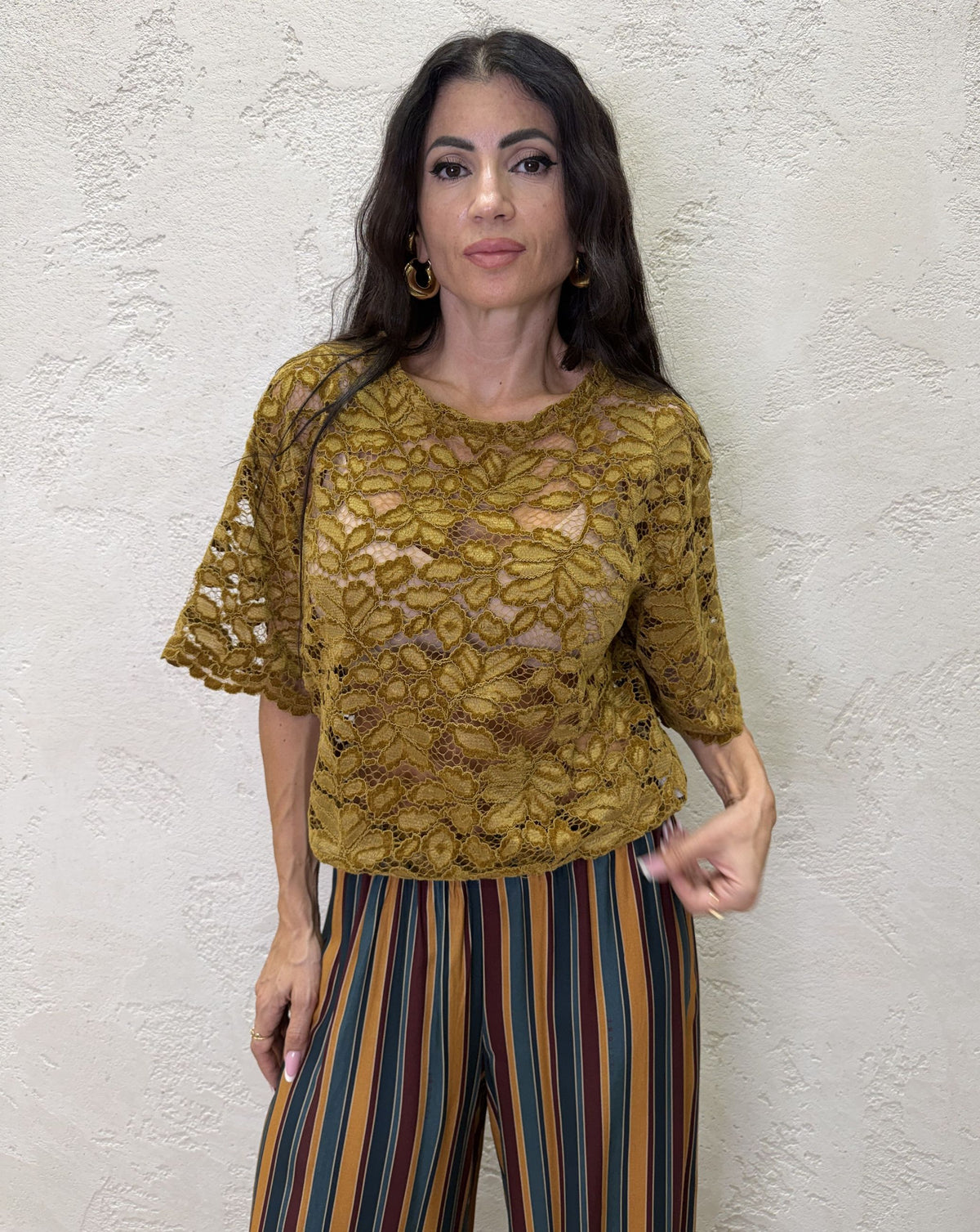 T-shirt "Nomad" in pizzo