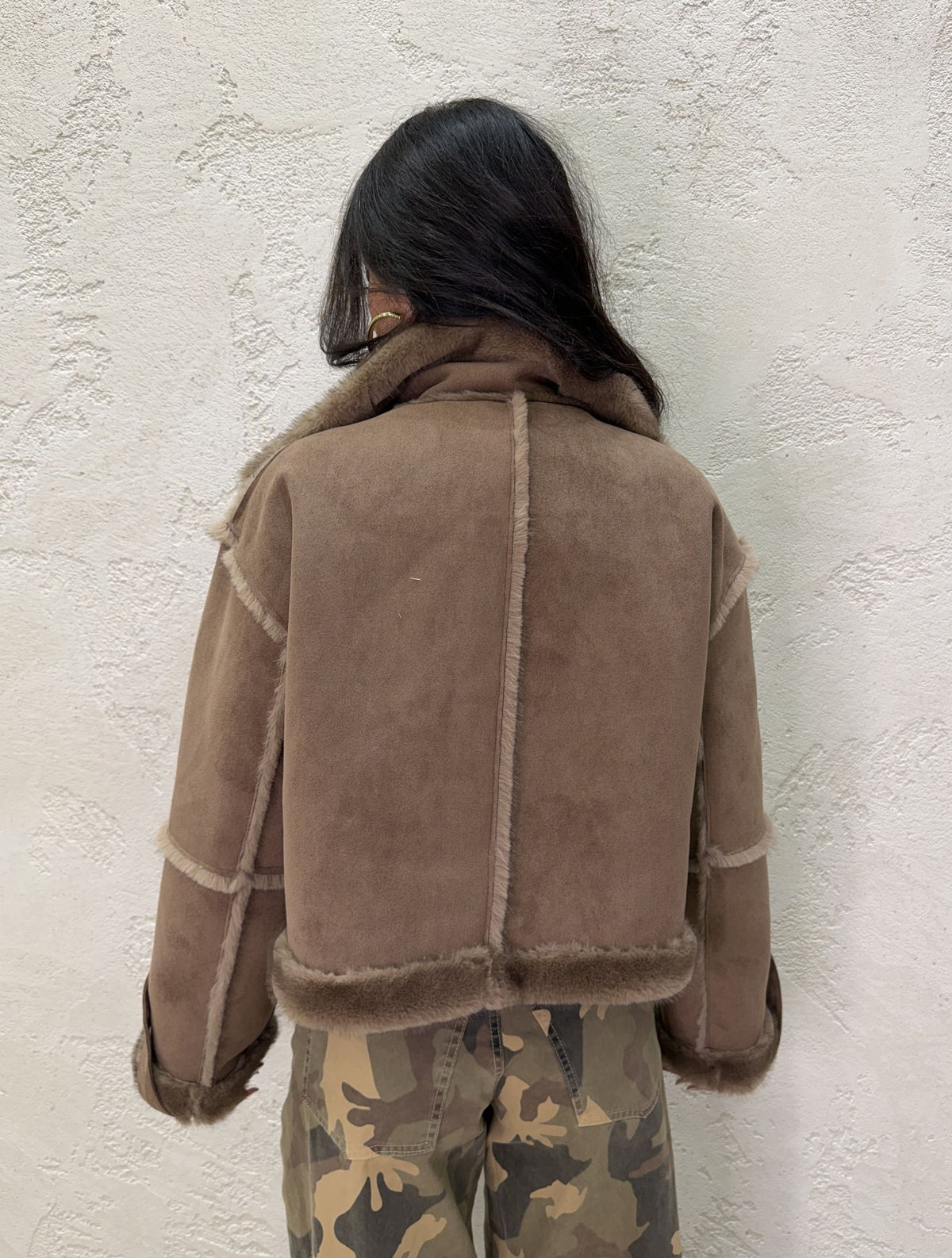 Montone "Aviator" con interno in pelliccia